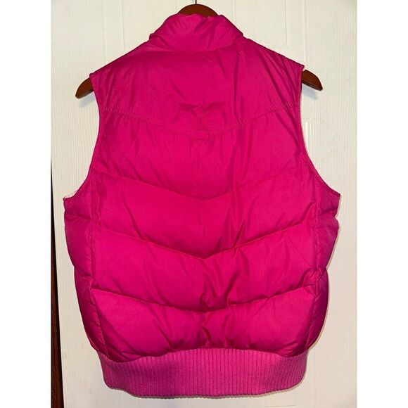 Gap Pink Down & Feathers Puffer Vest Size Medium - Picture 5 of 10